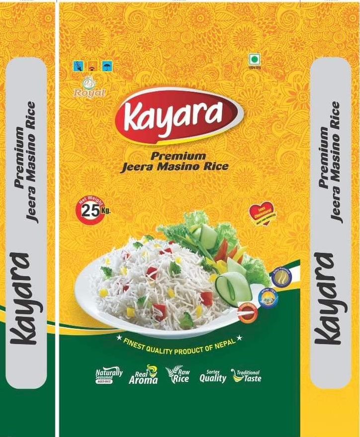 Kayara Premium Jeera Masino Rice packaging